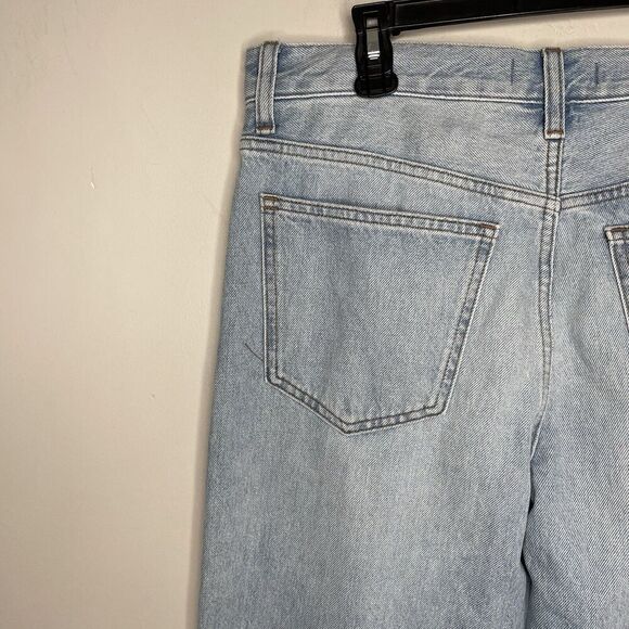MADEWELL Low Slung Straight Jeans Women 27 Light Wash Slouchy 100% Cotton NO655 - Picture 12 of 16